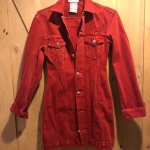 Red Jean Jacket
